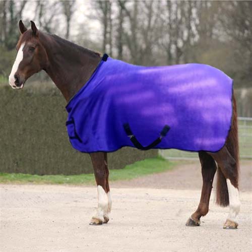 Equesta Fleece Blanket Purple Horse Fleece