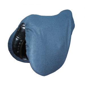 Fleece Saddle Cover - Blue/Grey